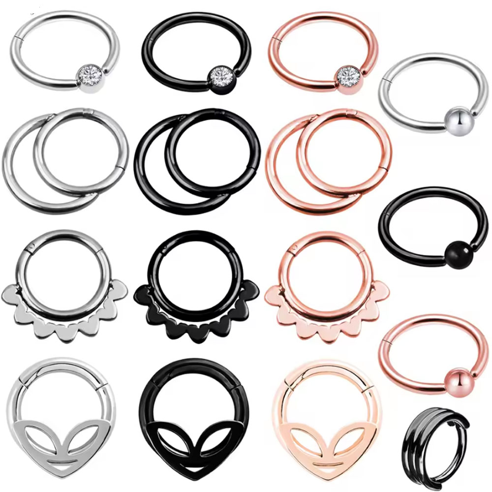 Body Jewelry Earrings - 1PC Punk Styles Nose Ring Clicker