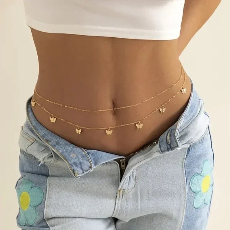 Body Jewelry Ends - New Charm Sexy Double Layer Butterfly