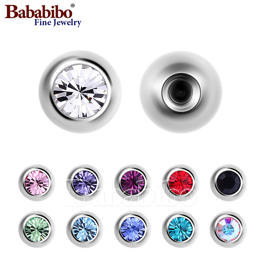 Body Jewelry Replacement Ball - 10pc Titanium Replacement Spare 14g 16g