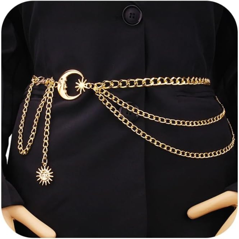 Body Jewelry Rhinestone - Chain Belt - Fashion Waist Chain