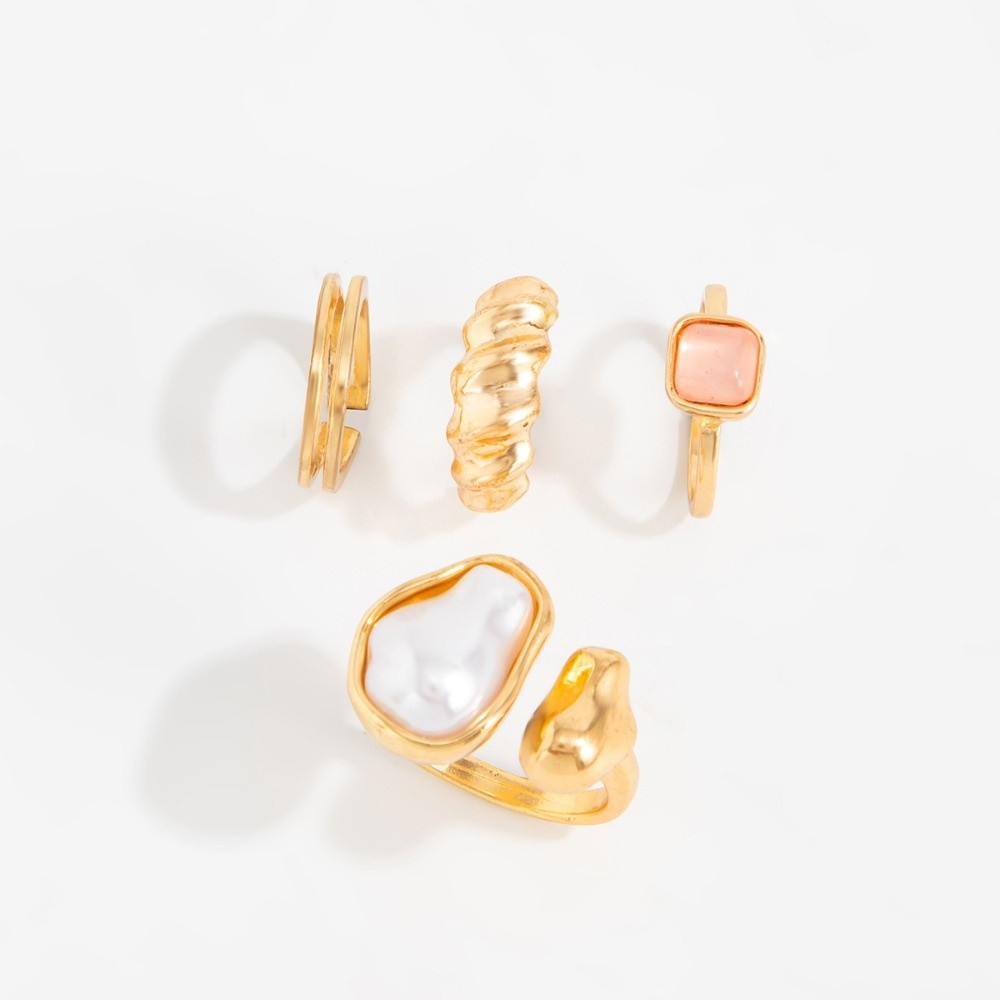 Body Jewelry Kit - Irregular Pearl Toe Ring Set Thread