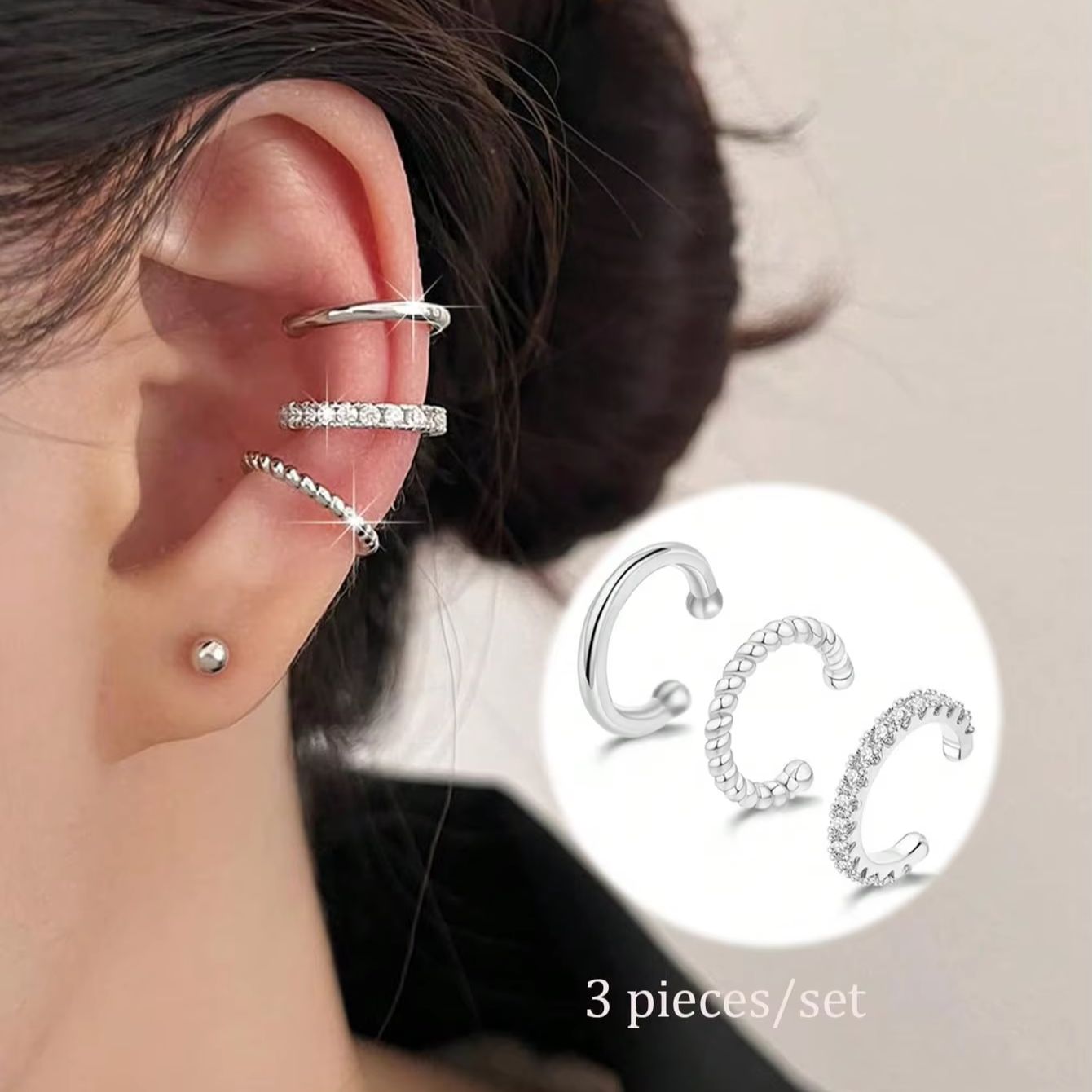 3 Pcs Ear Cuff Earrings for Wo - Body Jewelry Kit review and price