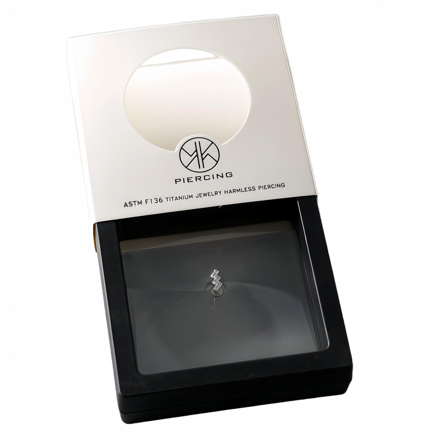 ATSM F136 Titanium Lip Zircon  - Body Jewelry Jewelry Box review and price
