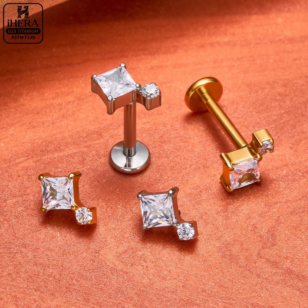 F136 Titanium Piercing Stud Co - Body Jewelry Vertical Labret review and price