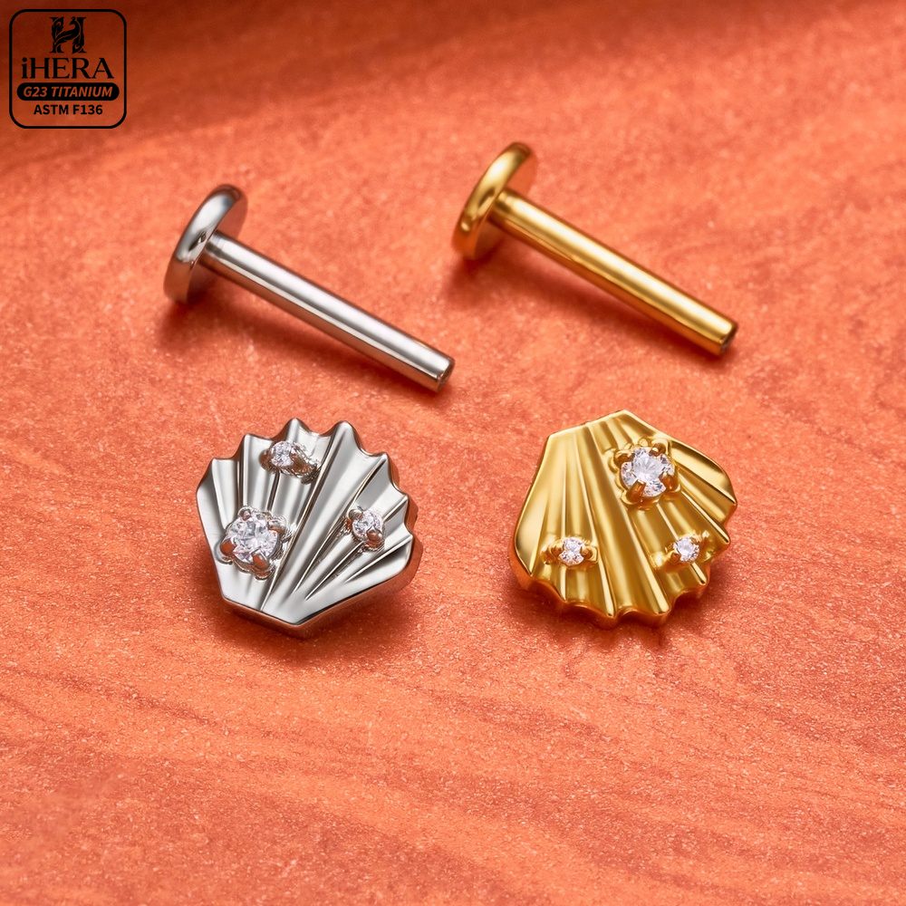 F136 Titanium Piercing Stud Co - Body Jewelry Vertical Labret review and price