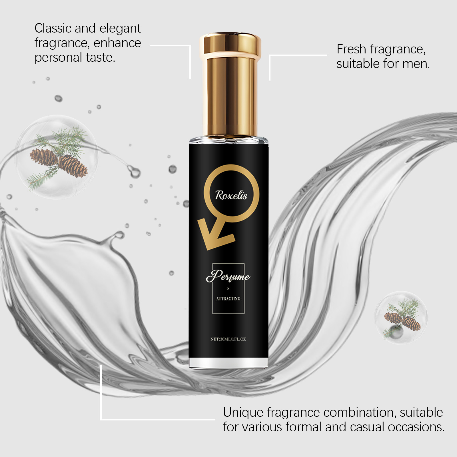 Roxelis 30ml Men Pheromone Per - Body Jewelry Kit review and price
