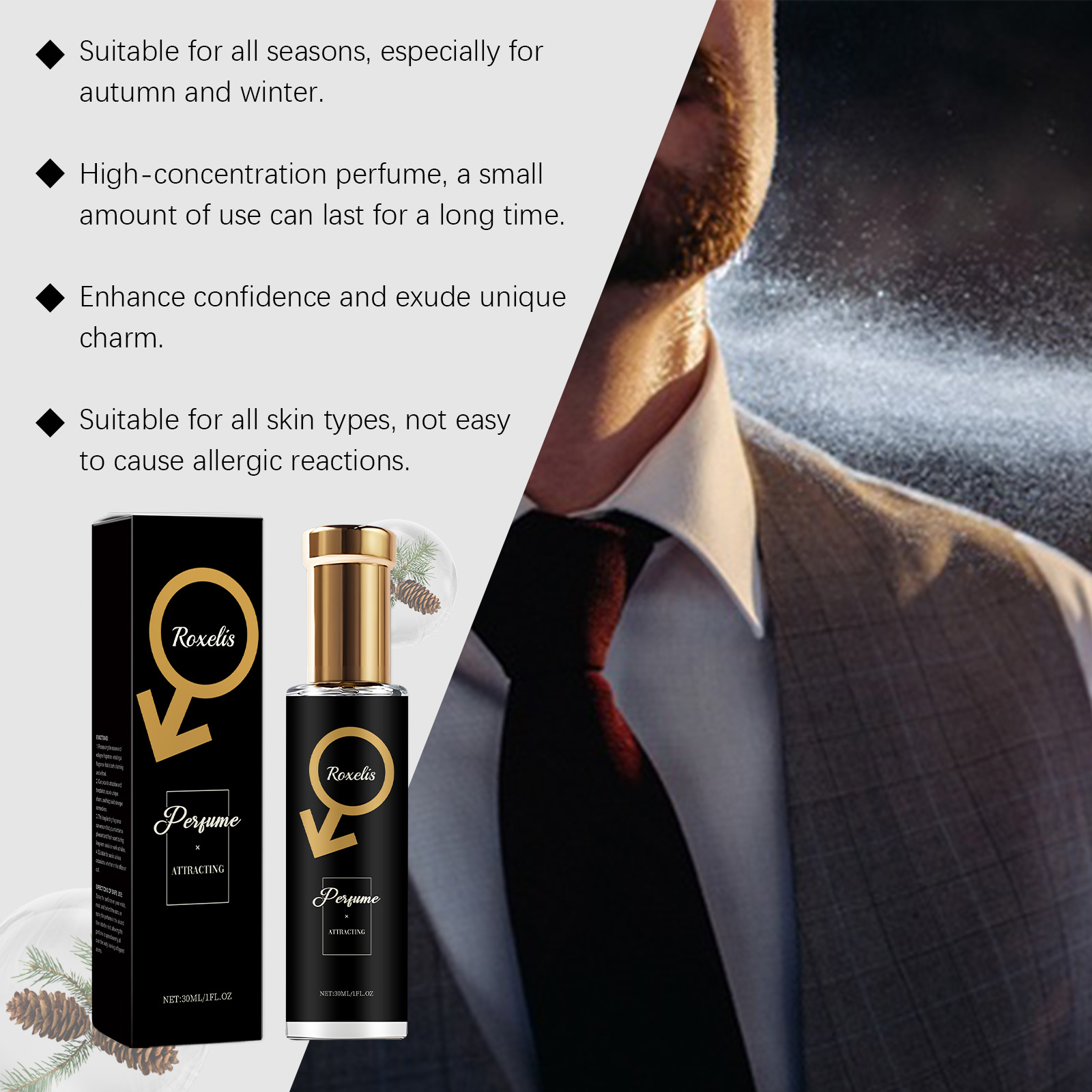 Roxelis 30ml Men Pheromone Per - Body Jewelry Kit review and price