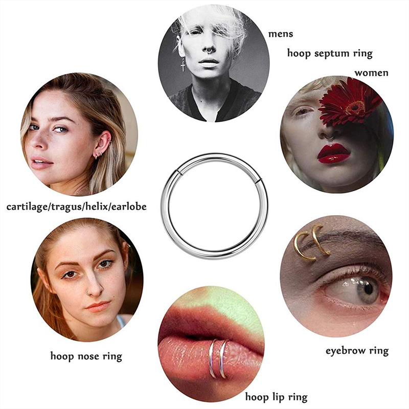 16G 316L Surgical Steel Hinged - Body Jewelry Earrings review and price