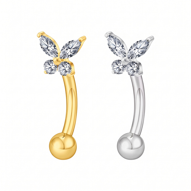 ASTM F136 Titanium Tiny Butter - Body Jewelry Vertical Labret review and price