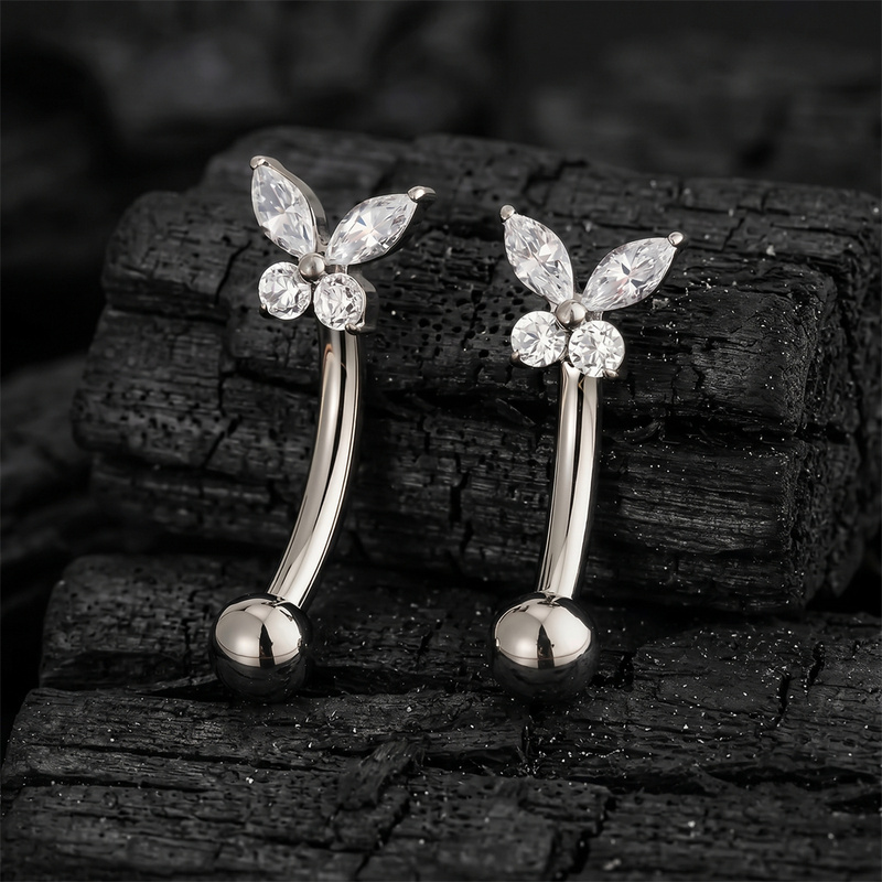 ASTM F136 Titanium Tiny Butter - Body Jewelry Vertical Labret review and price