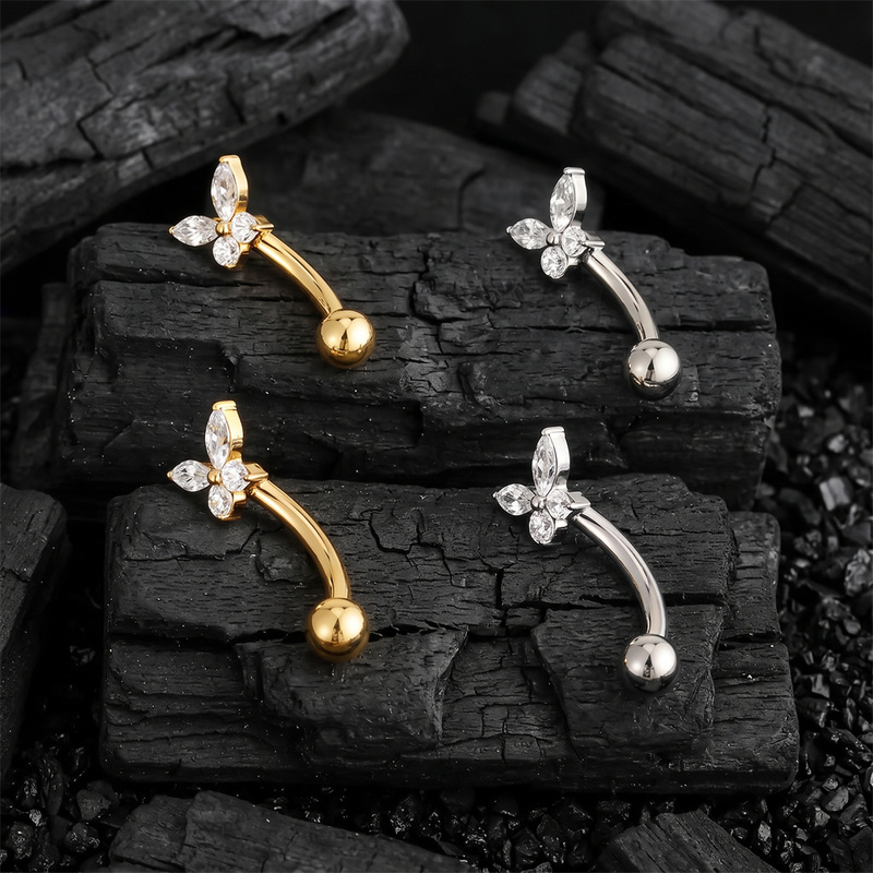 ASTM F136 Titanium Tiny Butter - Body Jewelry Vertical Labret review and price