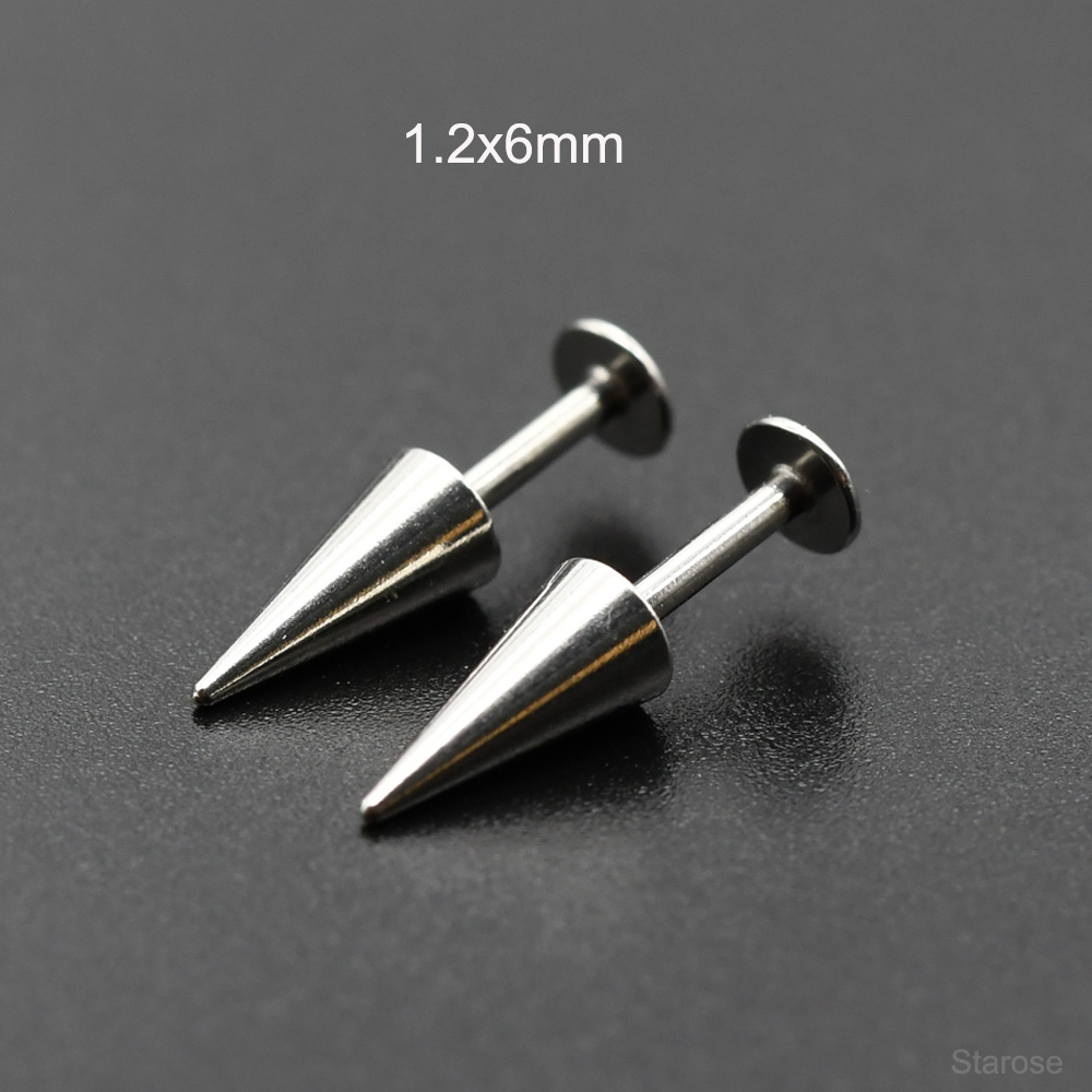 Starose 2Pcs Gothic Cone Stain - Body Jewelry Vertical Labret review and price