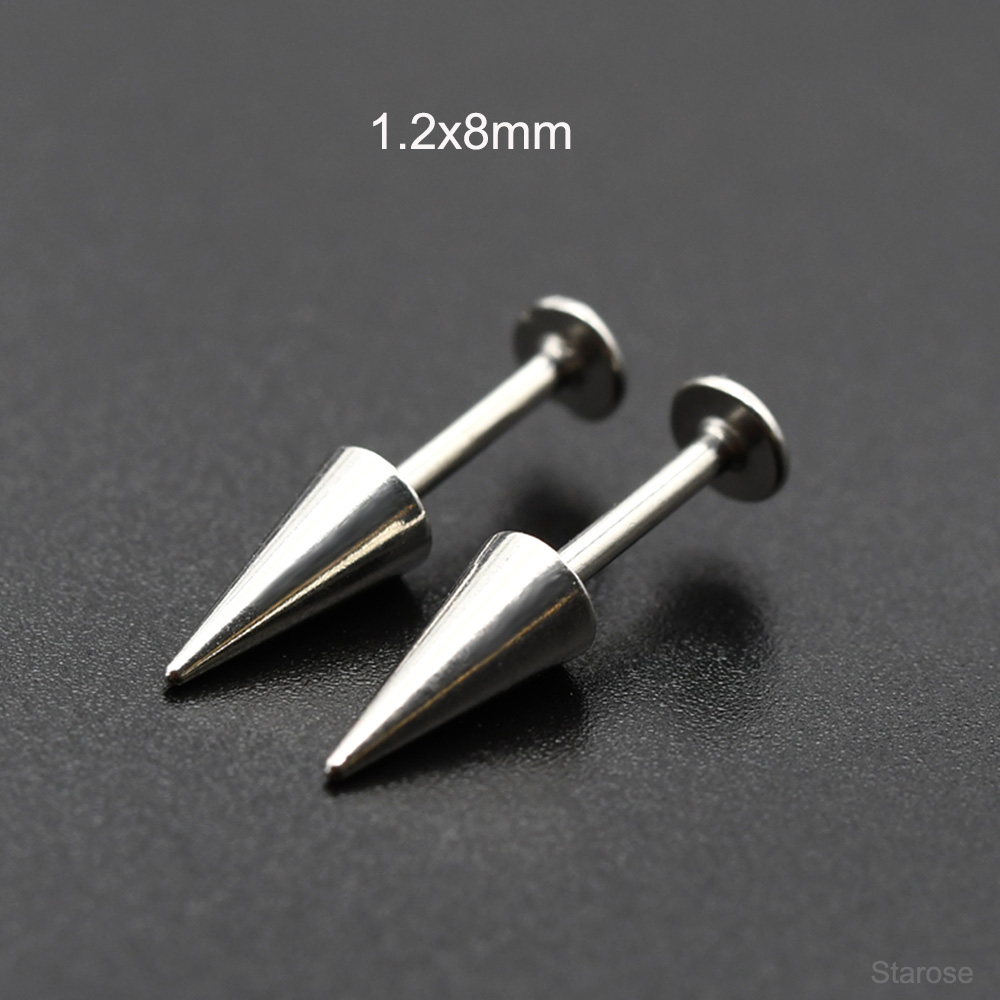 Starose 2Pcs Gothic Cone Stain - Body Jewelry Vertical Labret review and price