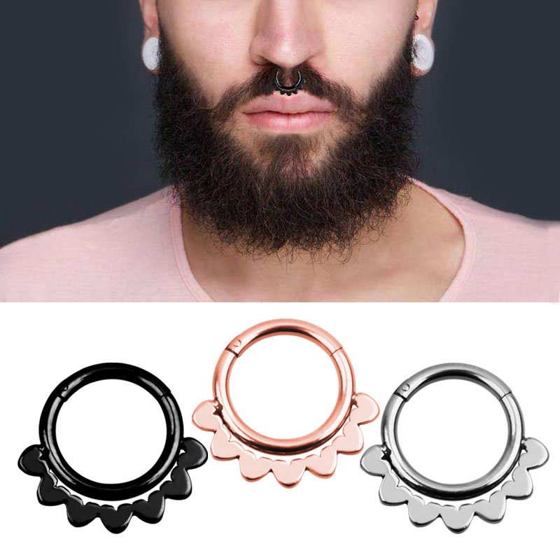 1PC Punk Styles Nose Ring Clic - Body Jewelry Earrings review and price