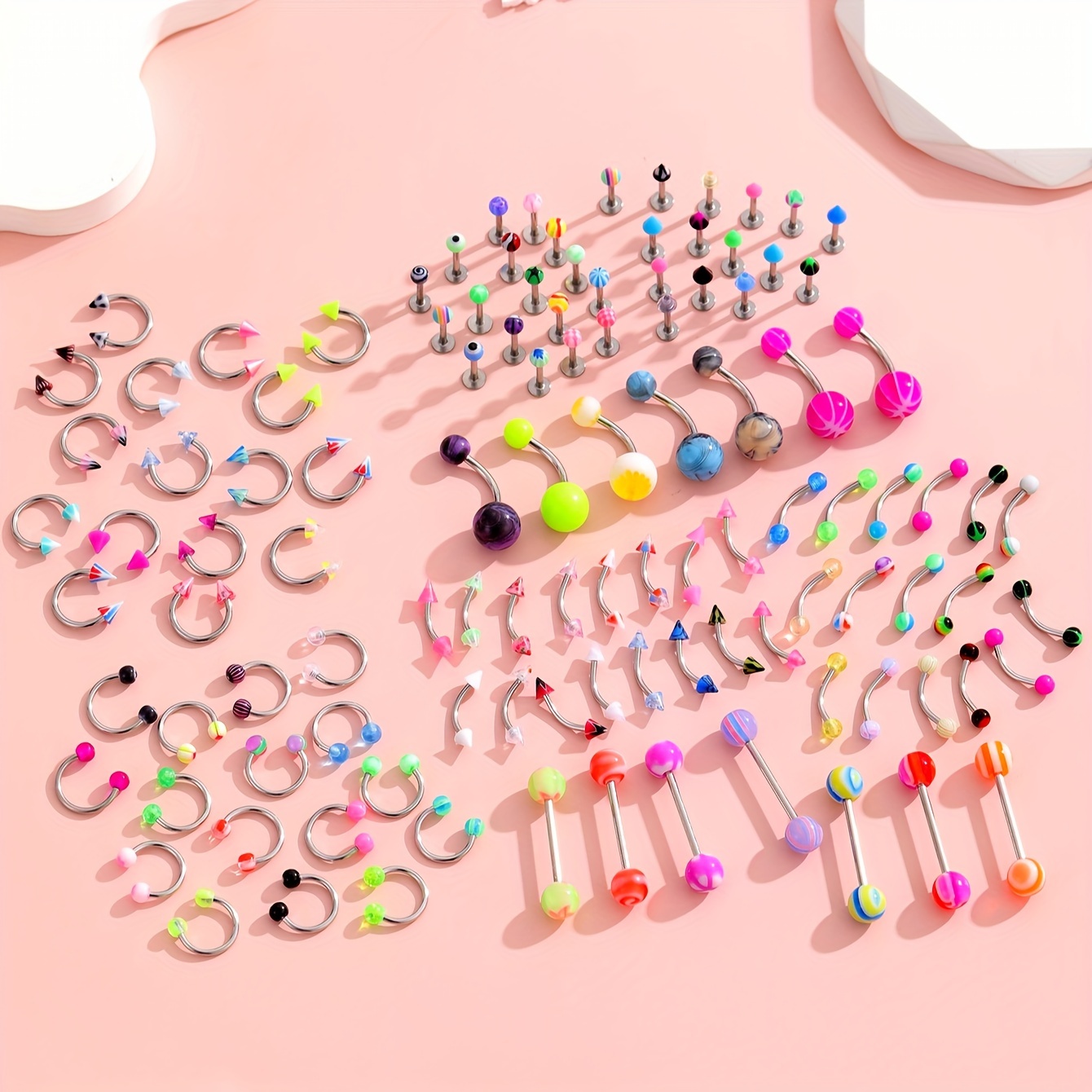 45/80/110Pcs Mix Styles Stainl - Body Jewelry Jewelry Box review and price