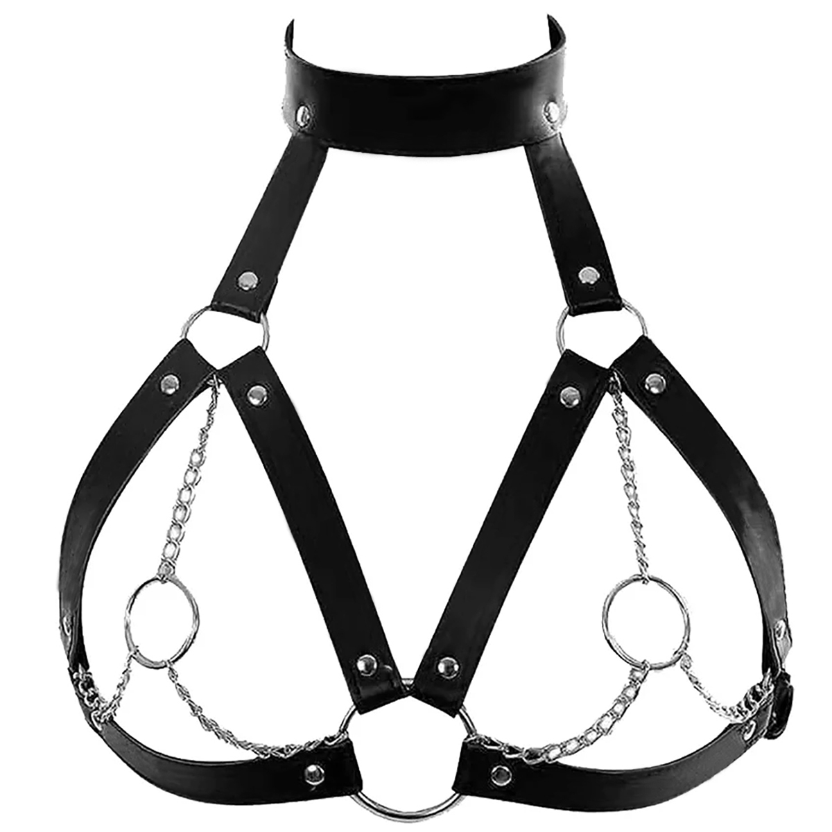 Women Leather Harness Belt Wai - Body Jewelry By The Chain Gang review and price