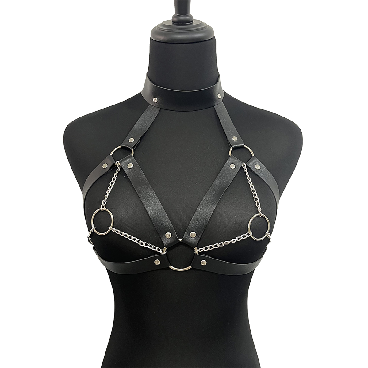 Women Leather Harness Belt Wai - Body Jewelry By The Chain Gang review and price