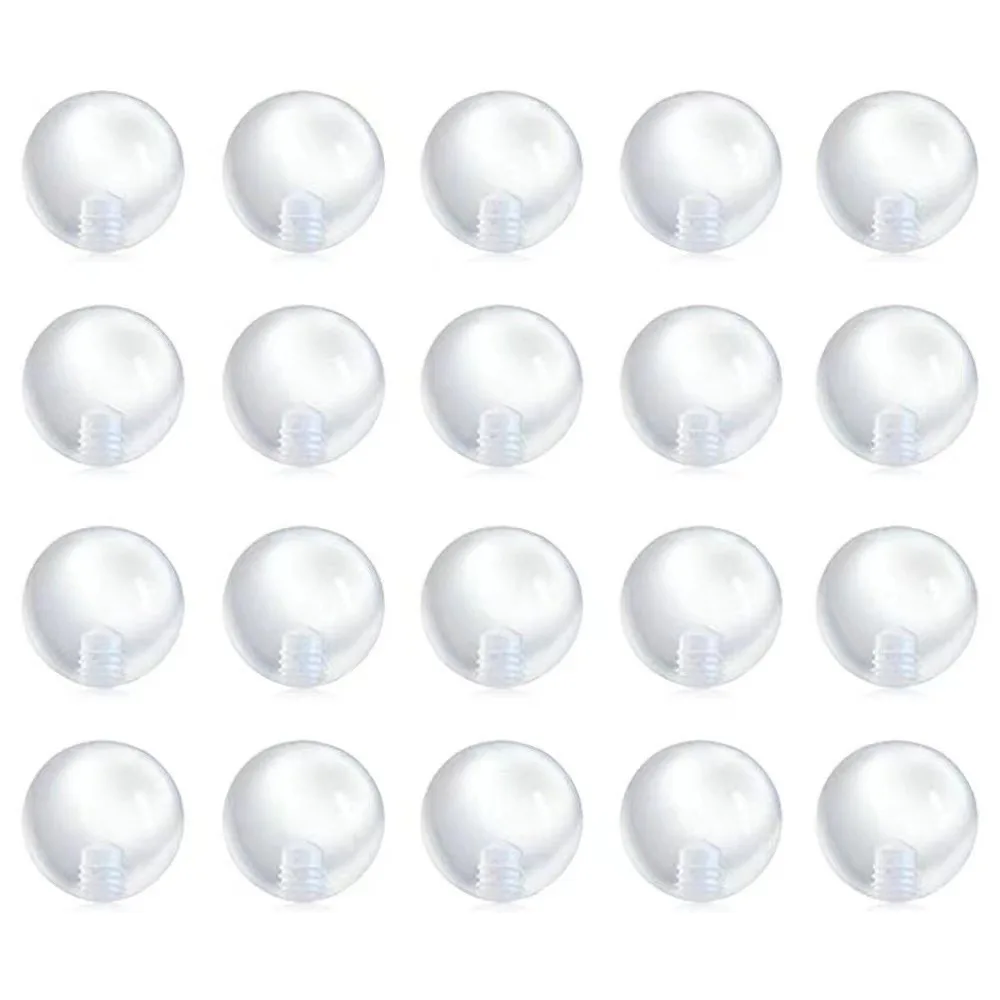 100pcs Transparent Replacement - Body Jewelry Replacement Ball review and price