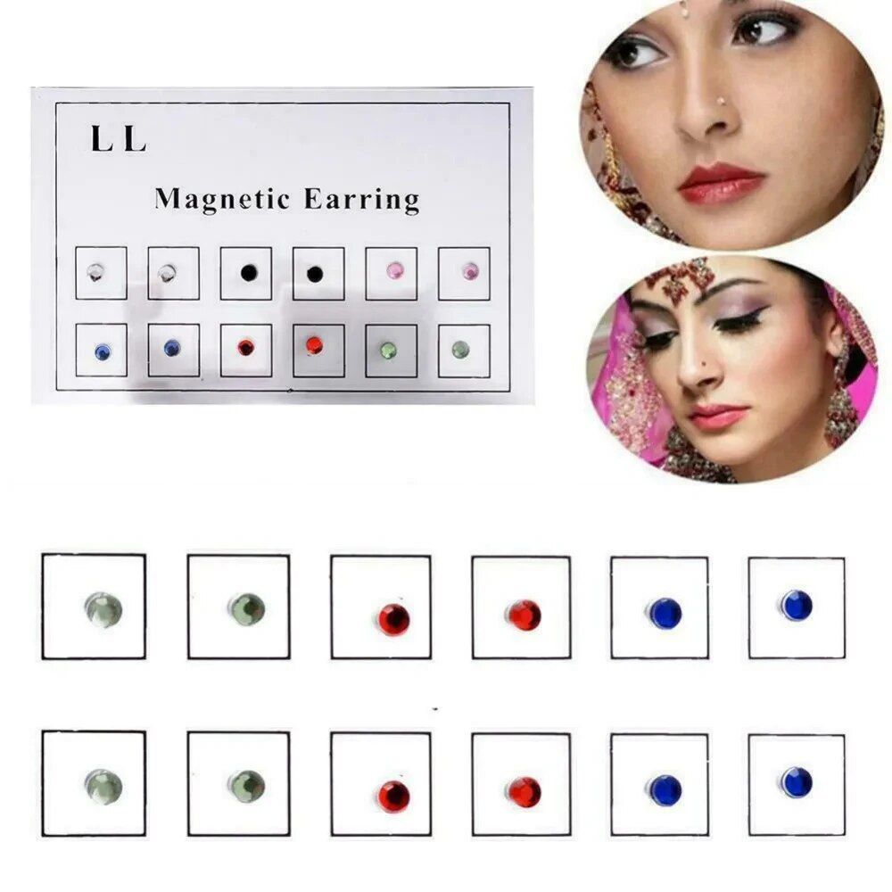 12PCS/Card Fake Cheater Non Pi - Body Jewelry Earrings review and price