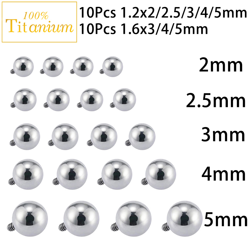 10Pc Implant Grade ASTM G23 Ti - Body Jewelry Replacement Ball review and price