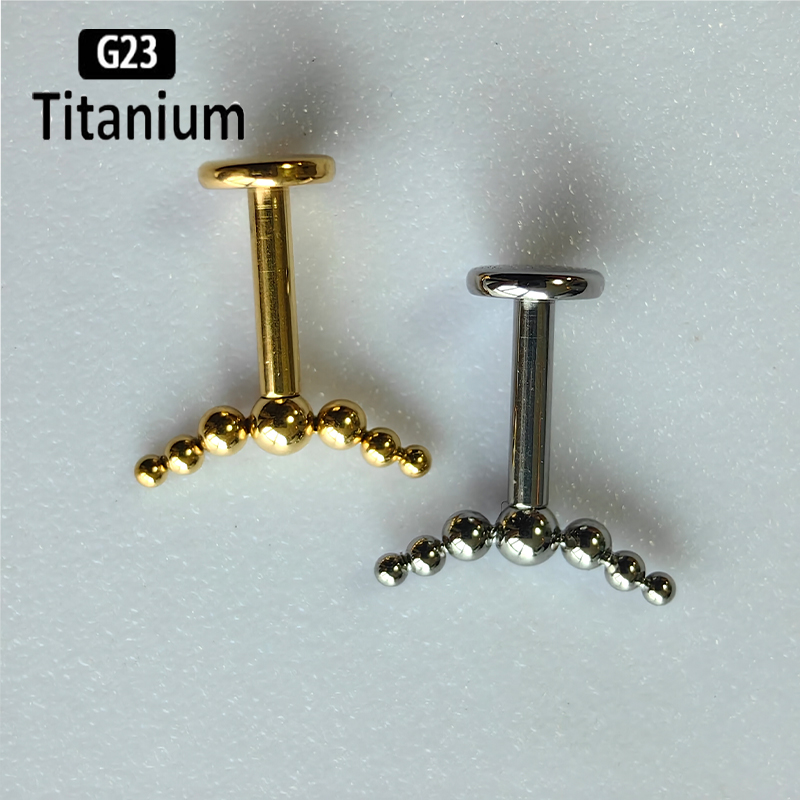 G23 Titanium Piercing 7pcs Bal - Body Jewelry Vertical Labret review and price