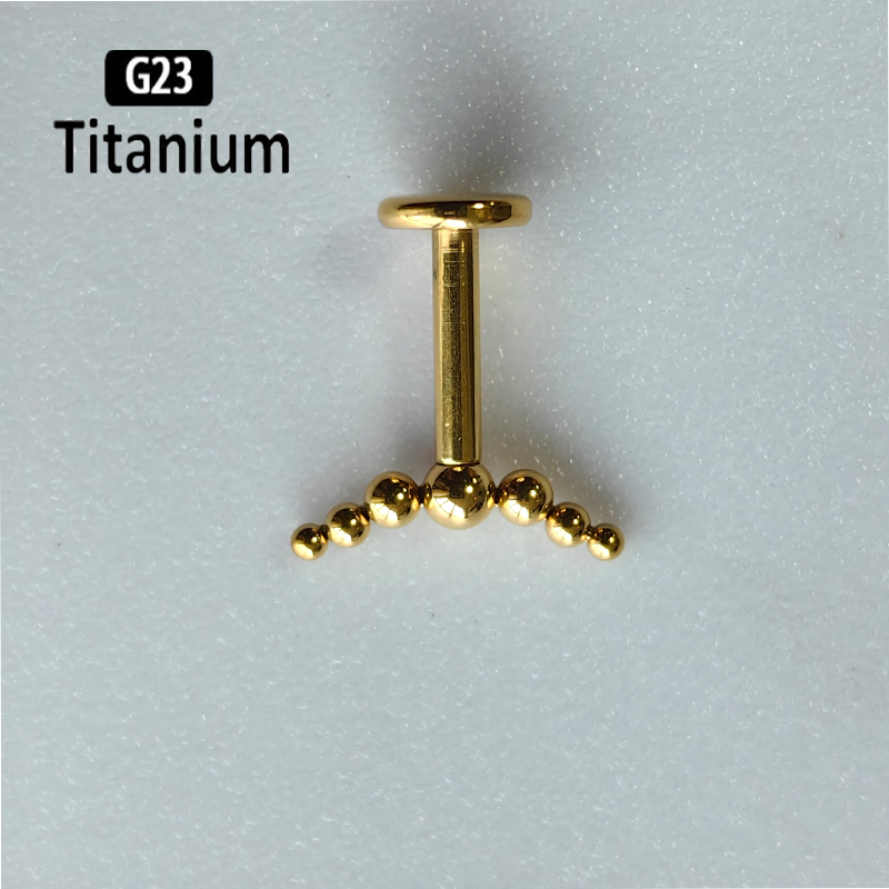 G23 Titanium Piercing 7pcs Bal - Body Jewelry Vertical Labret review and price