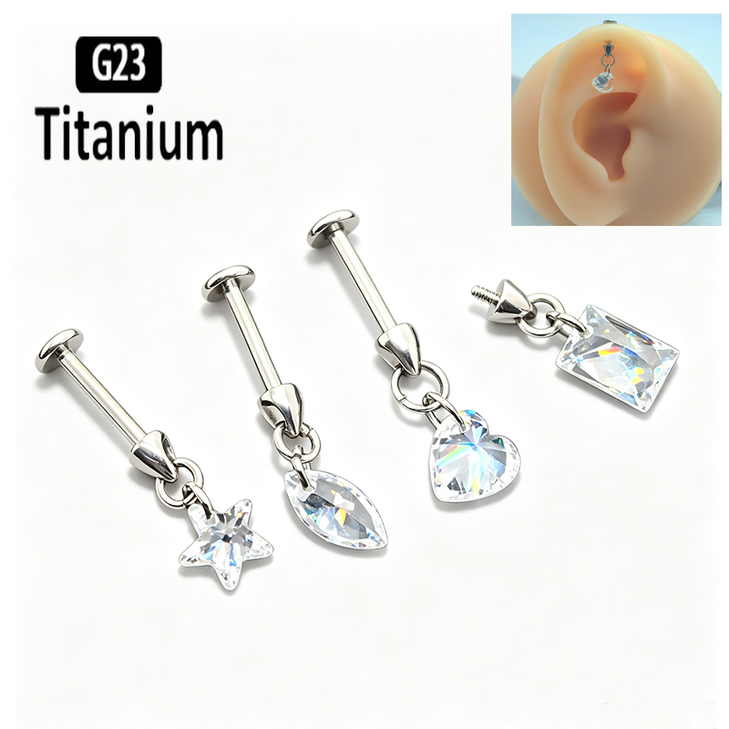G23 Titanium Piercing Vertical - Body Jewelry Vertical Labret review and price