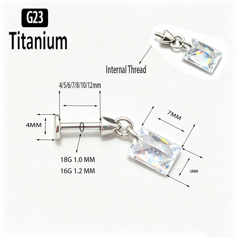 G23 Titanium Piercing Vertical - Body Jewelry Vertical Labret review and price