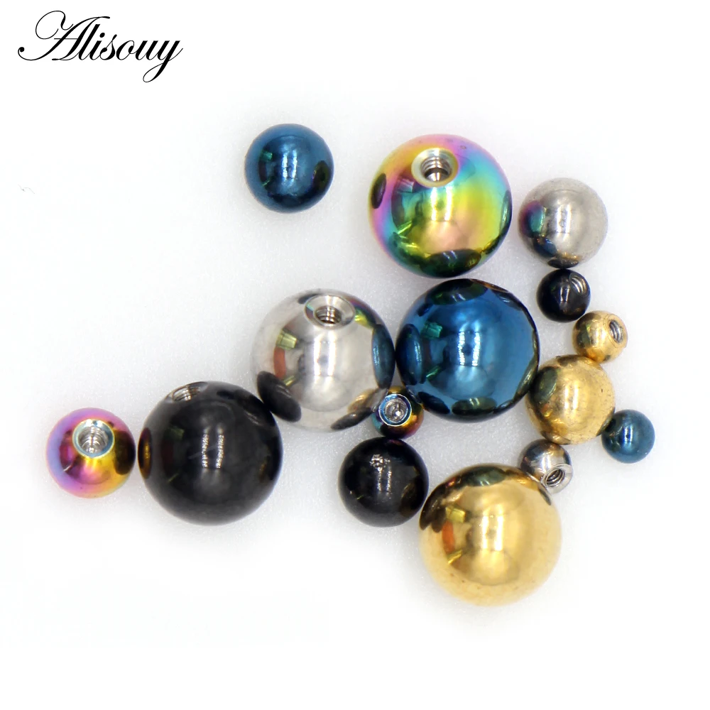 Alisouy 10 Pieces/Lot Stainles - Body Jewelry Replacement Ball review and price