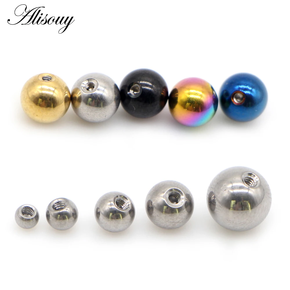 Alisouy 10 Pieces/Lot Stainles - Body Jewelry Replacement Ball review and price