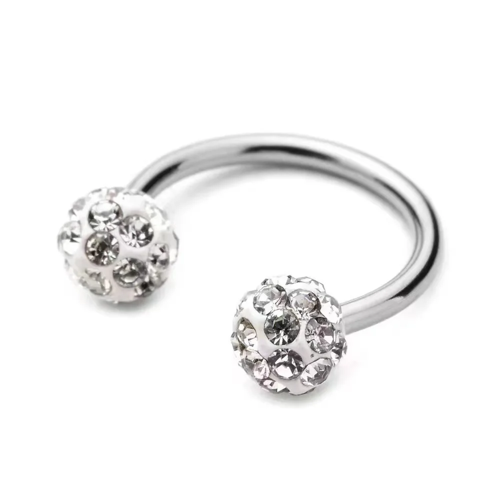 5pc Stainless Steel Rhinestone - Body Jewelry Metal Types review and price