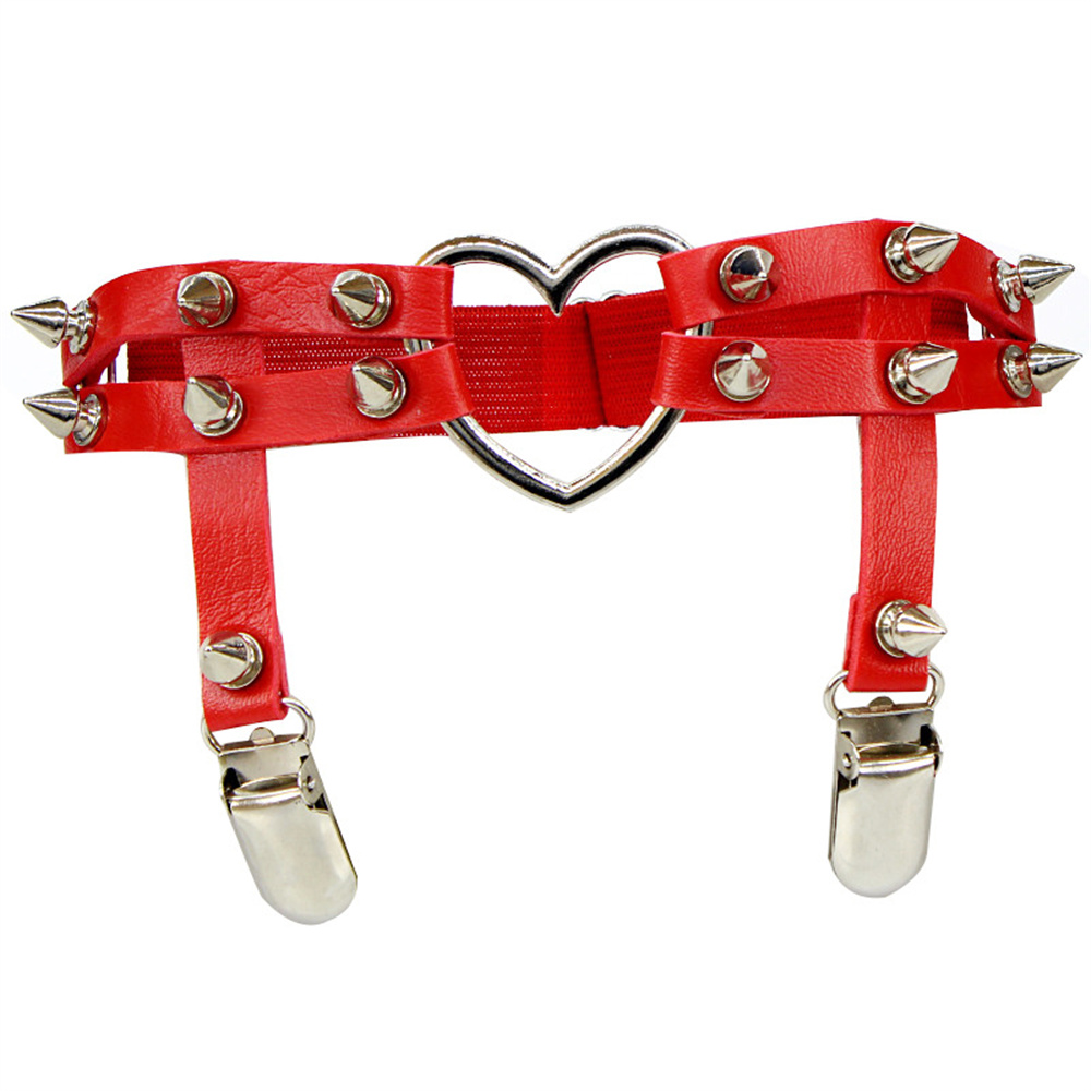 1Pcs Women Punk Goth Heart PU  - Body Jewelry By The Chain Gang review and price