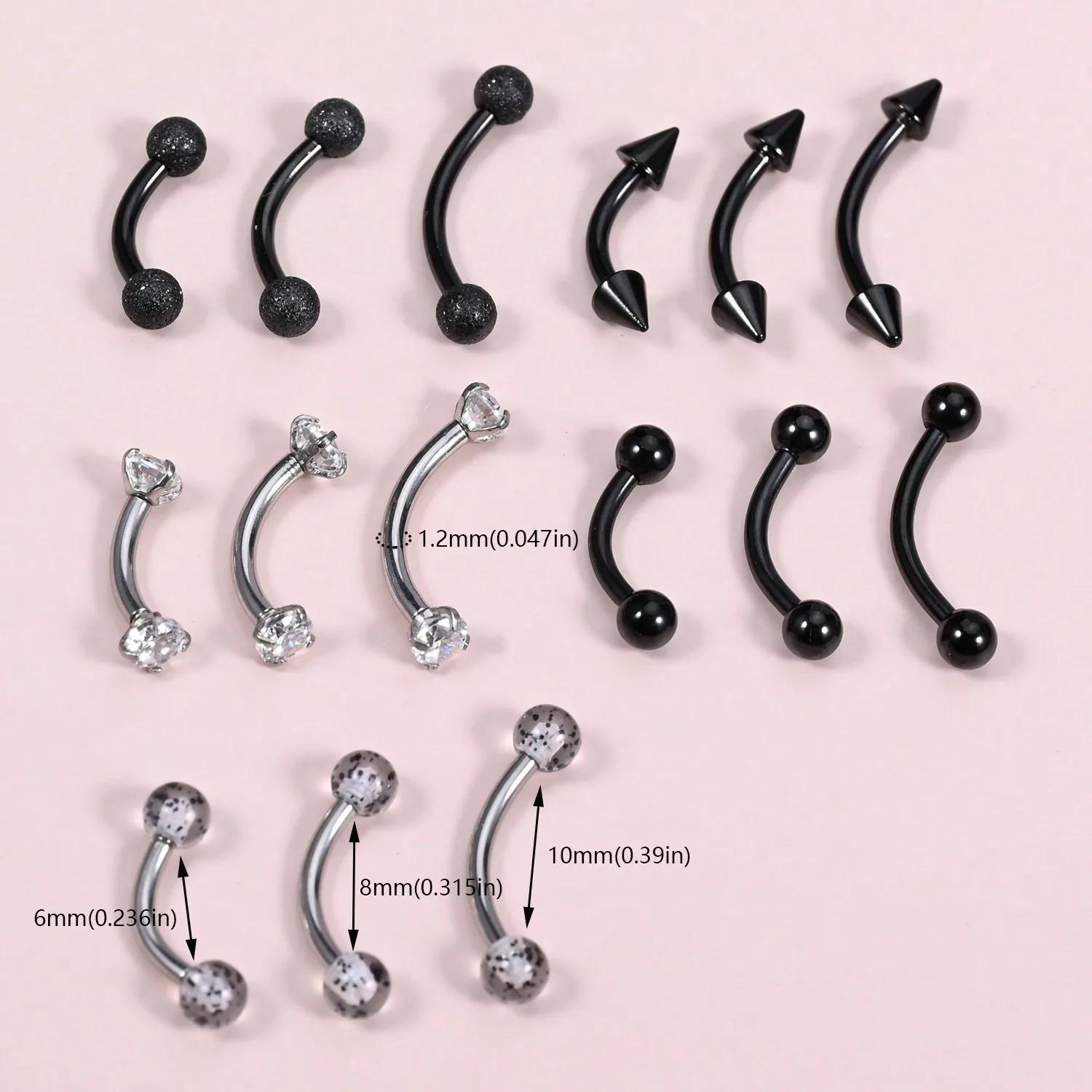 15Pcs 16g Rook Piercing Jewelr - Body Jewelry Vertical Labret review and price