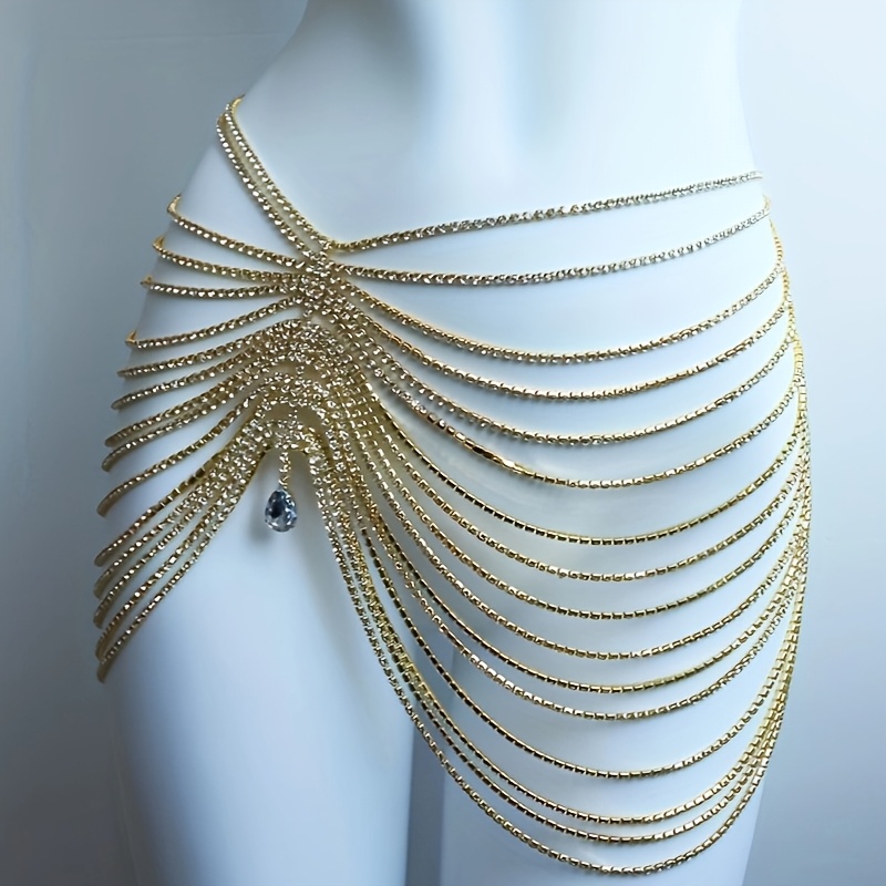 1PCS Sexy Shiny Tassel Crystal - Body Jewelry Rhinestone review and price