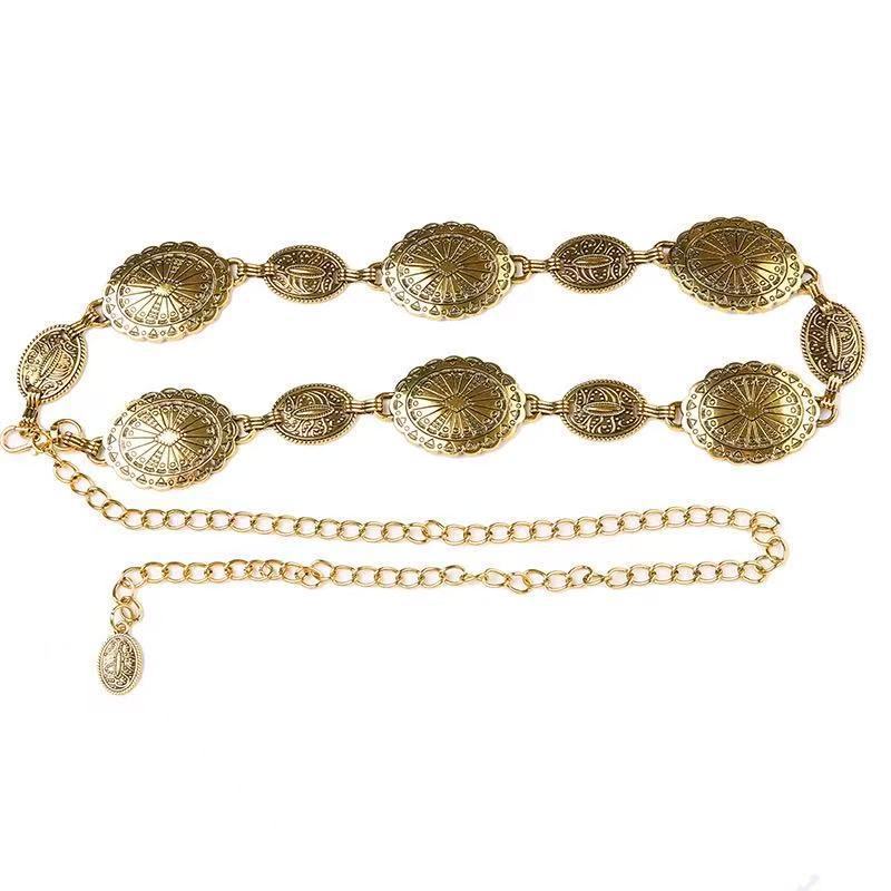 Ladies' retro style metal wais - Body Jewelry High End review and price