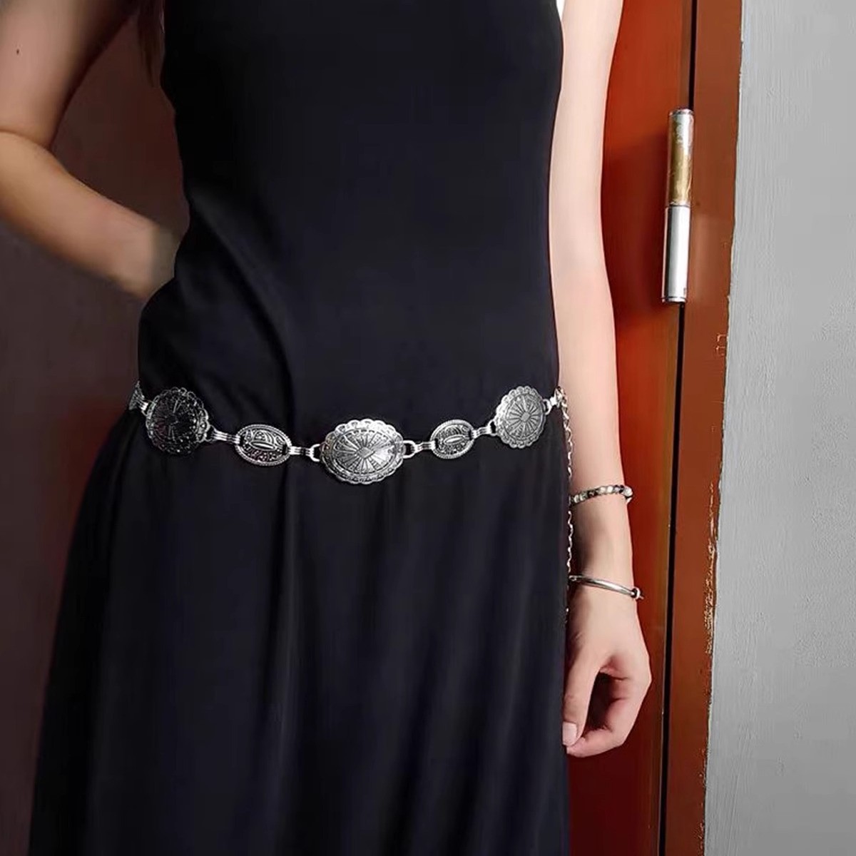 Ladies' retro style metal wais - Body Jewelry High End review and price
