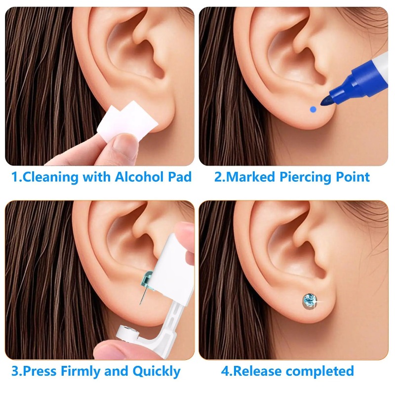 4MM Disposable Sterile Ear Pie - Body Jewelry Kit review and price