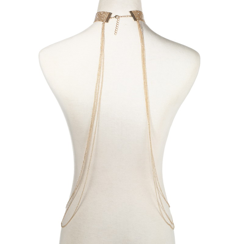 Gold Color Body Chain Women  R - Body Jewelry Rhinestone review and price