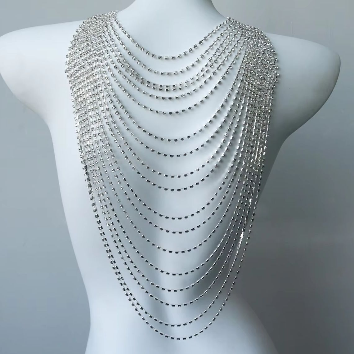 Stylish Multi-Layer Body Chain - Body Jewelry Rhinestone review and price