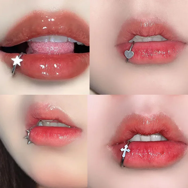 Stainless Steel Lip Ring Hinge - Body Jewelry Vertical Labret review and price