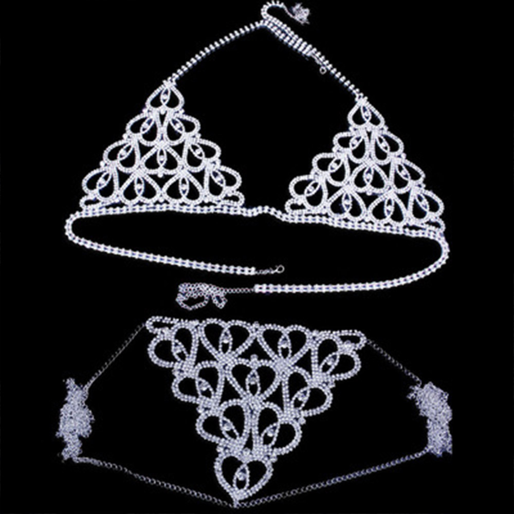 Fashion Rhinestone Heart Bra T - Body Jewelry Rhinestone review and price