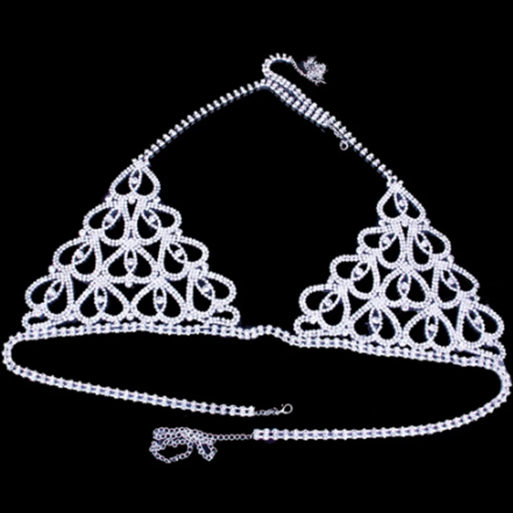 Fashion Rhinestone Heart Bra T - Body Jewelry Rhinestone review and price