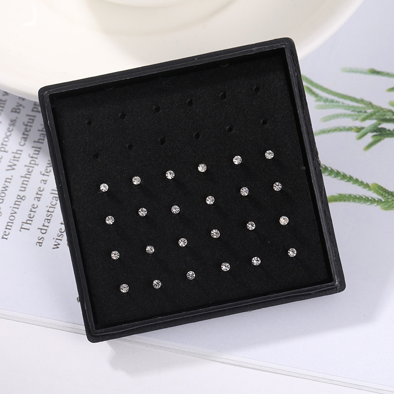24pcs/box Crystal Nose Ring St - Body Jewelry Jewelry Box review and price