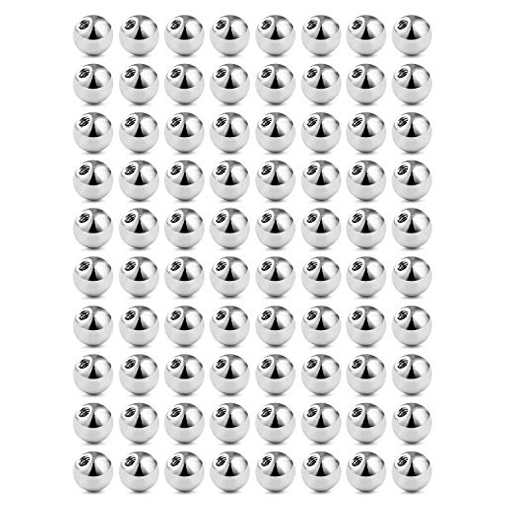 WKOUD 60PCS 14G 16G 3-5mm 316L - Body Jewelry Replacement Ball review and price