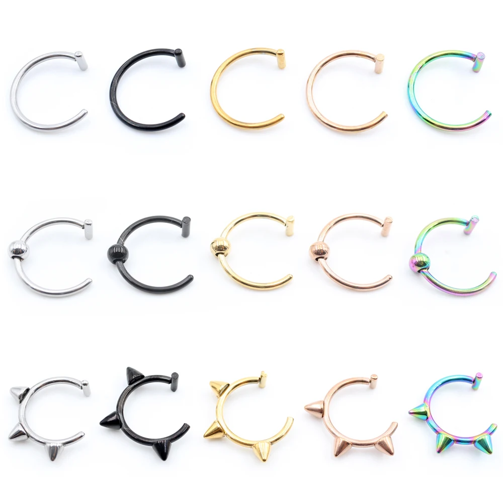 1 Piece Stainless Steel Nose R - Body Jewelry Metal Types review and price