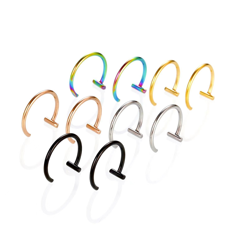 18G Surgical Steel Lip Ring Ha - Body Jewelry Earrings review and price