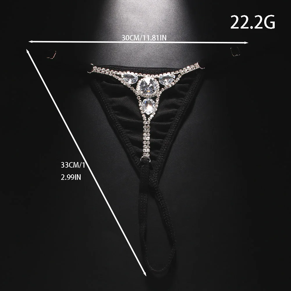 Sexy Round Rhinestone Thong Ad - Body Jewelry Rhinestone review and price