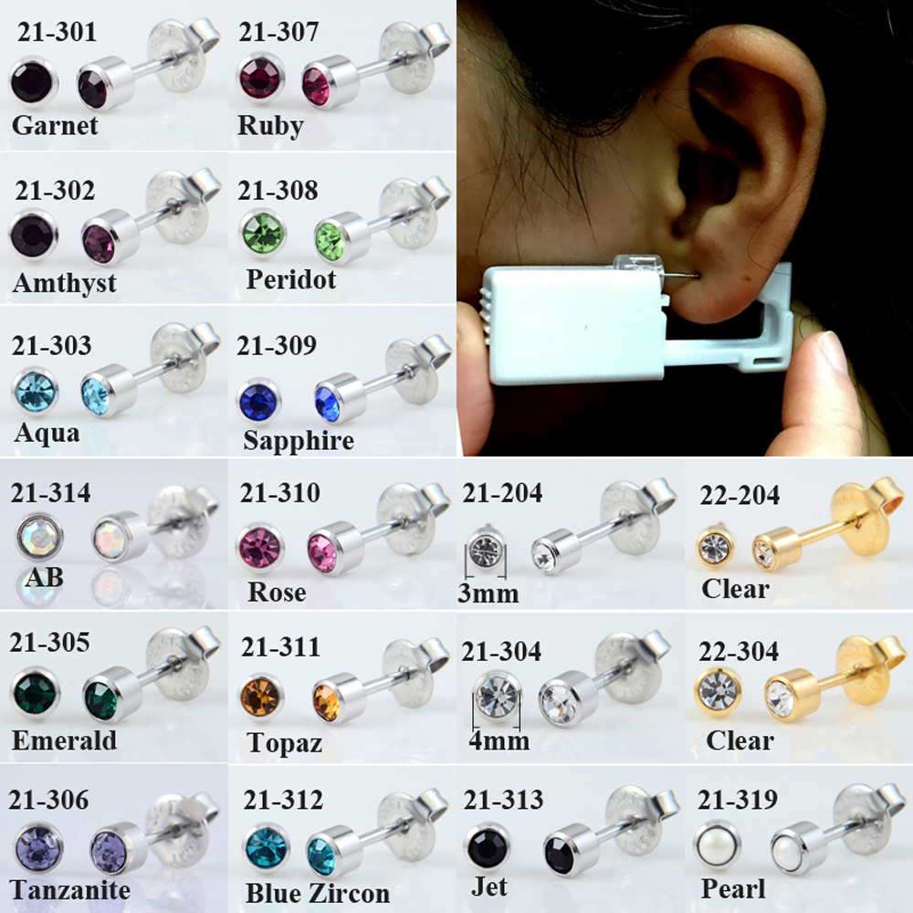 24pcs/Box No Pain Ear Piercing - Body Jewelry Jewelry Box review and price