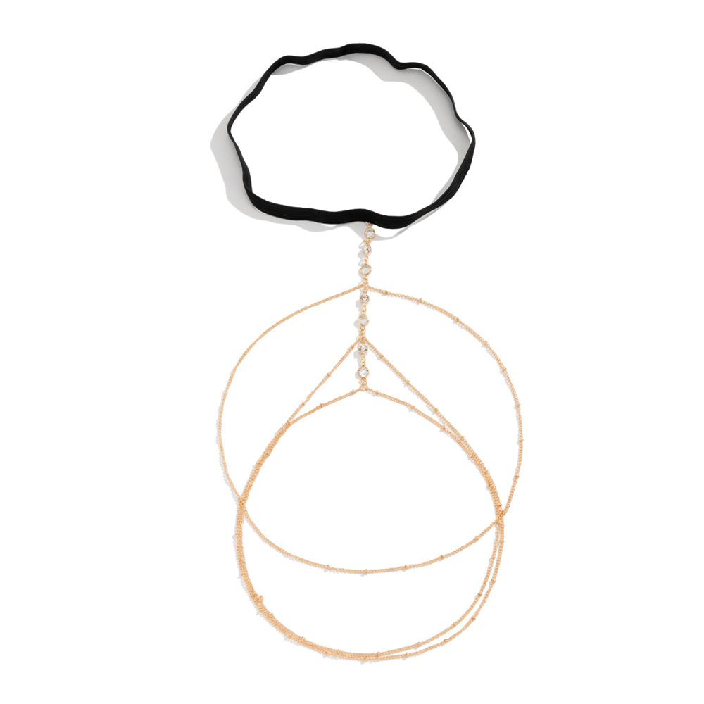 Boho Elastic Band Crystal Leg  - Body Jewelry Ends review and price