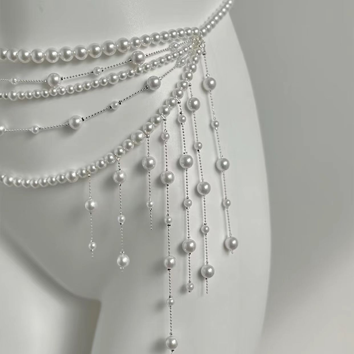 Luxurious Multi-Layer Pearl Ta - Body Jewelry High End review and price